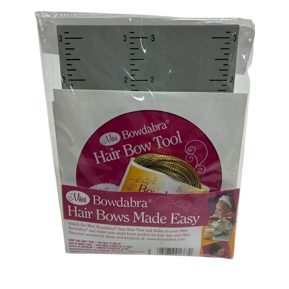 Mini Bowdabra Hair Bows Made Easy Kit with Tool Ruler Wire‎ and Instructional CD